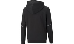 Puma Active Sports Full-Zip Hoodie bluza dla młodzieży czarna 670075 01