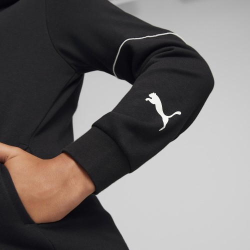 Puma Active Sports Full-Zip Hoodie bluza dla młodzieży czarna 670075 01