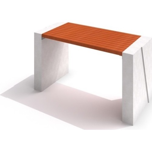 Betonowy stół Inter-Play Deco 01, biały