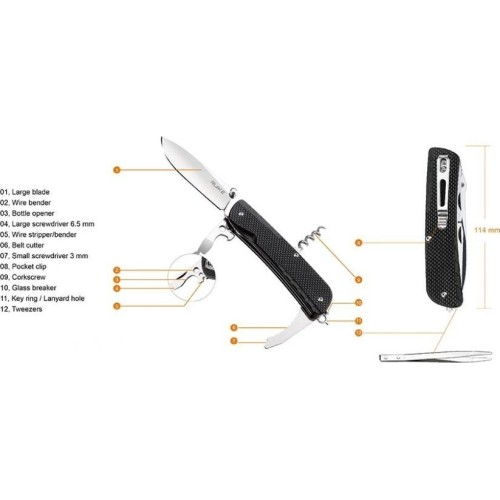 Nóż składany Ruike LD21-B Multifunction