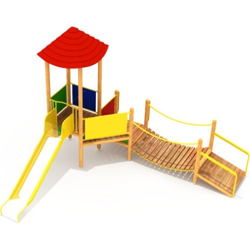Drewniany plac zabaw dla dzieci Model 7-E