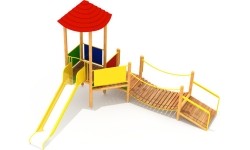 Drewniany plac zabaw dla dzieci Model 7-E