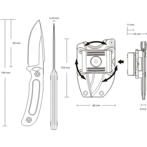 Nóż Ruike Hornet F815-B