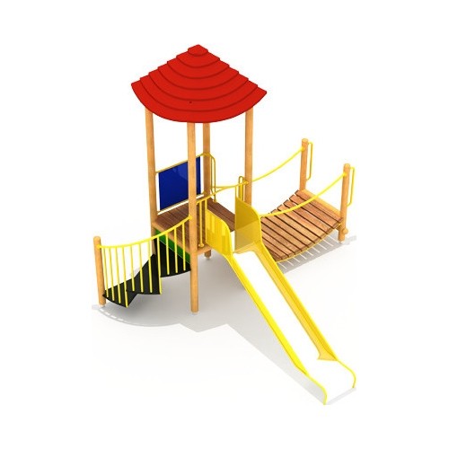 Drewniana platforma zabaw dla dzieci model 8-E