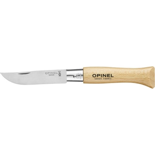 Nóż Opinel 5, stal nierdzewna Inox, drewno bukowe