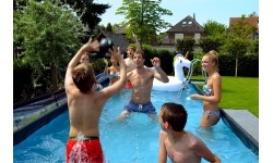 EXIT Black Leather basen 540x250x100cm z pompą filtrującą piasek - czarny