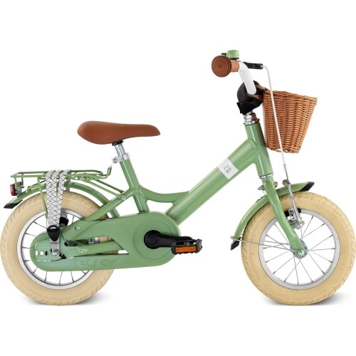 Rower PUKY Youke 12 Classic Alu, retro zielony