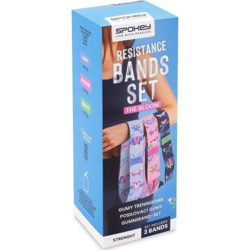 Zestaw trzech taśm oporowych Spokey THE BLOOM SET