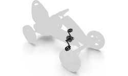 Wał korbowy z zestawem korb 110 + pedały do Berg Rally