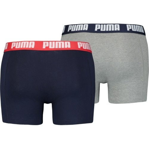 Bokserki męskie Puma Basic Boxer czarno-szare