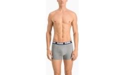 Bokserki męskie Puma Basic Boxer czarno-szare