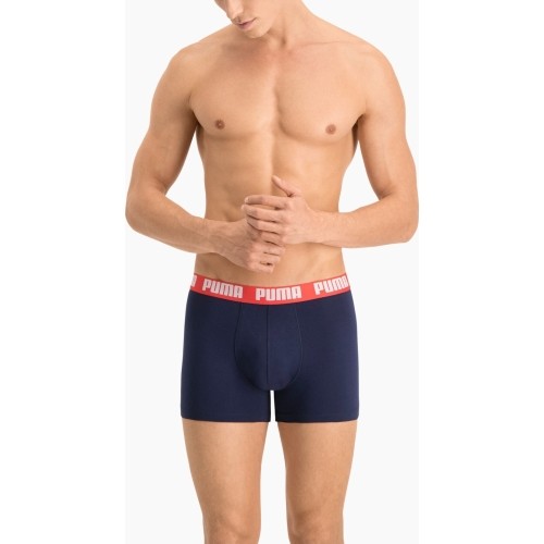 Bokserki męskie Puma Basic Boxer czarno-szare