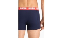 Bokserki męskie Puma Basic Boxer czarno-szare