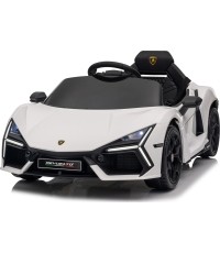 Biały pojazd Lamborghini Revuelto