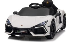 Biały pojazd Lamborghini Revuelto