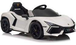 Biały pojazd Lamborghini Revuelto