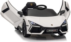 Biały pojazd Lamborghini Revuelto