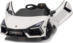 Biały pojazd Lamborghini Revuelto