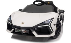Biały pojazd Lamborghini Revuelto