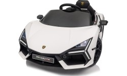 Biały pojazd Lamborghini Revuelto