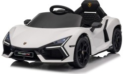 Biały pojazd Lamborghini Revuelto