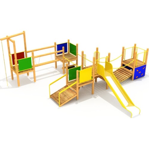Drewniany plac zabaw dla dzieci Model 0504B