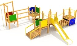 Drewniany plac zabaw dla dzieci Model 0504B