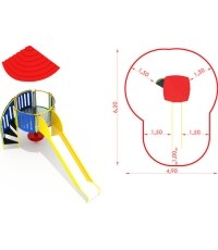 Metalowy model boiska CM-0111