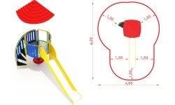 Metalowy model boiska CM-0111