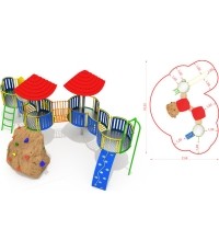 Metalowy model boiska CM-0112