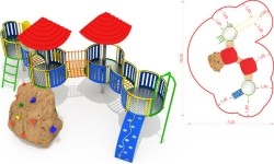 Metalowy model boiska CM-0112