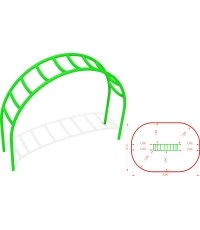 Metalowa drabinka wspinaczkowa model CM-0007x2