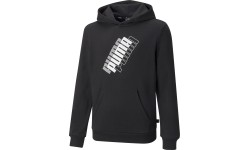 Bluza z kapturem Puma Power Logo dla młodzieży, czarna 847297 01