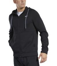 Reebok Džemperis Wor Dbl Kn Fz Hood Black