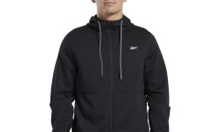 Reebok Džemperis Wor Dbl Kn Fz Hood Black