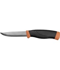 Solidny nóż Morakniv Companion, ciemnopomarańczowy, stal nierdzewna