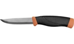 Solidny nóż Morakniv Companion, ciemnopomarańczowy, stal nierdzewna