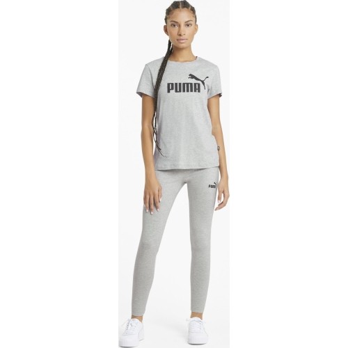 Puma Palaidinė Moterims Ess Logo Tee Ligh Grey 586774 04
