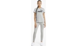 Puma Palaidinė Moterims Ess Logo Tee Ligh Grey 586774 04