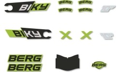 Biky – zestaw naklejek Mini Green