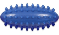 Jajko do masażu Yate Spiky 12,5x4,5 cm, niebieskie