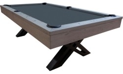Stół bilardowy, Pool, X-con, 8 ft., Grey Oak, Club Cloth żółto-zielony