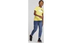 Koszulka młodzieżowa Puma Ess+ 2 Col Logo Tee żółta 586985 45