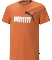 Koszulka młodzieżowa Puma Ess+ 2 Col Logo Tee pomarańczowa 586985 95