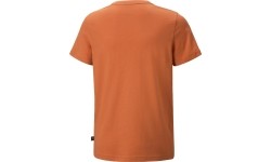 Koszulka młodzieżowa Puma Ess+ 2 Col Logo Tee pomarańczowa 586985 95