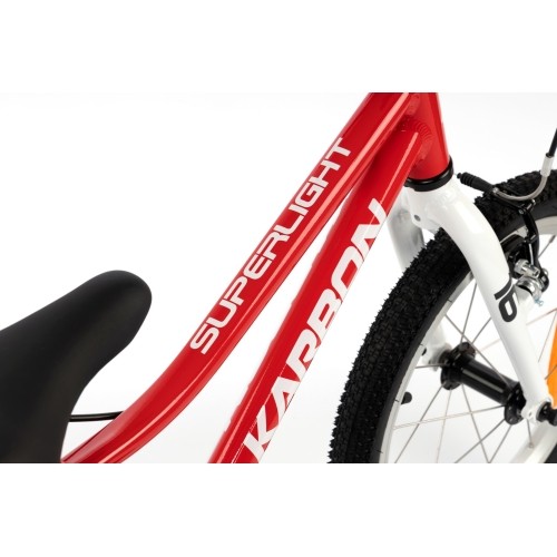 Dviratis Karbon Superlight Automatic 16 czerwony