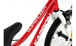 Dviratis Karbon Superlight Automatic 16 czerwony