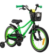 Dviratis Karbon Jazz 16 zielony neon