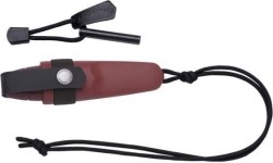 Nóż Morakniv Eldris czerwony z zestawem Neck Knife stal nierdzewna