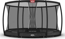 BERG Elite InGround 380 szary + siatka zabezpieczająca Deluxe